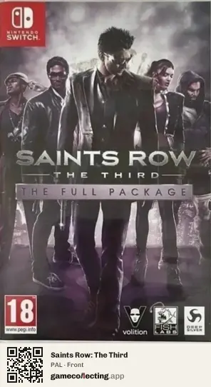 Saints Row: The Third Nintendo Switch, PAL box front