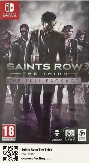 Saints Row: The Third Nintendo Switch, PAL box front