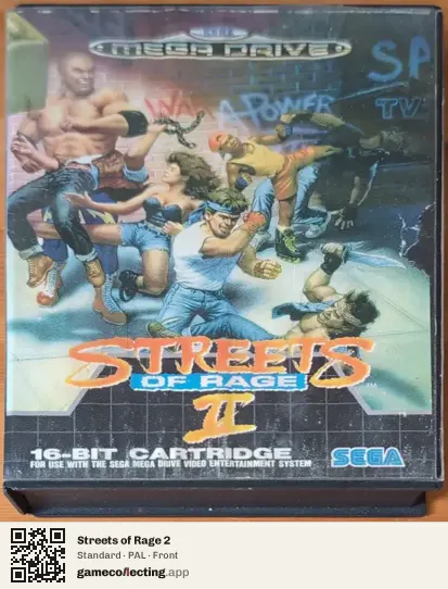 Streets of Rage 2 Sega Mega Drive / Genesis, PAL box front