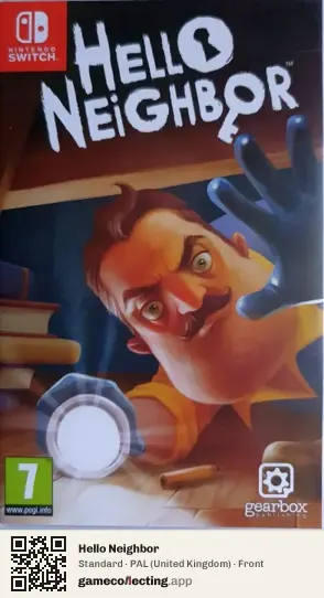Hello Neighbor Nintendo Switch, United Kingdom box front