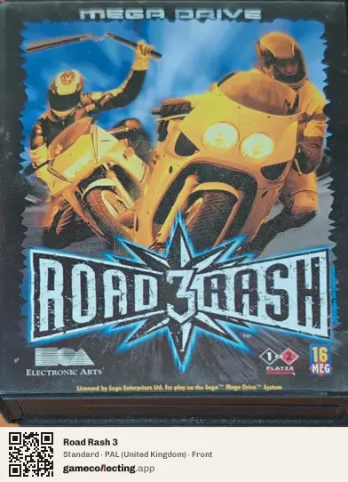 Road Rash 3 Sega Mega Drive / Genesis, United Kingdom box front