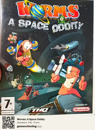 Worms: A Space Oddity Nintendo Wii, PAL box front