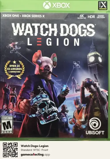 Watch Dogs: Legion Xbox One, NTSC box front