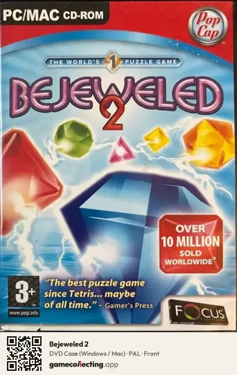 Bejeweled 2 Computer, PAL box front