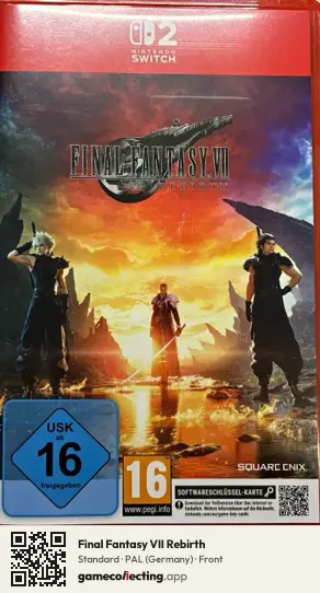 Final Fantasy VII Rebirth Nintendo Switch 2, Germany box front