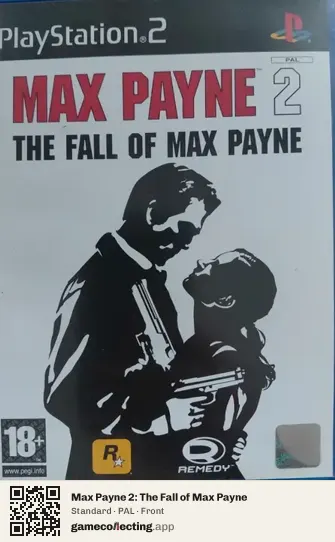 Max Payne 2: The Fall of Max Payne PlayStation 2, PAL box front
