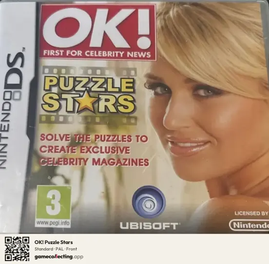 OK! Puzzle Stars Nintendo DS, PAL box front
