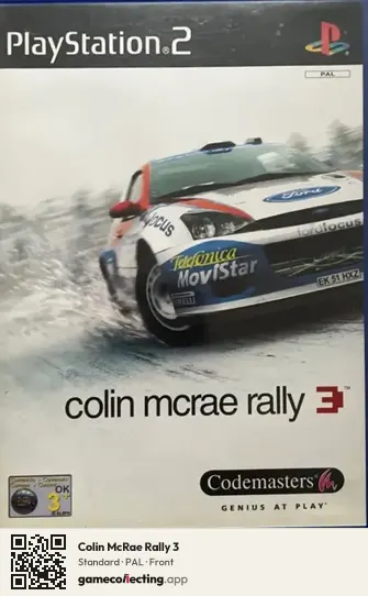 Colin McRae Rally 3 PlayStation 2, PAL box front