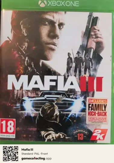 Mafia III Xbox One, PAL box front