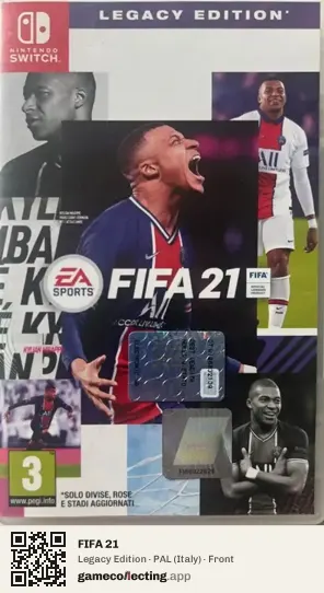 FIFA 21 Nintendo Switch, Italy box front