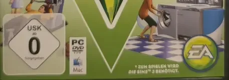 The Sims 3: Town Life Stuff, the USK square on its front