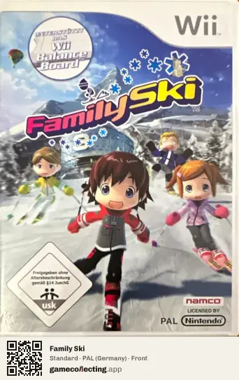 Family Ski Nintendo Wii, Germany box front
