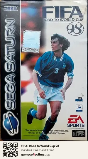 FIFA: Road to World Cup 98 Sega Saturn, Italy box front