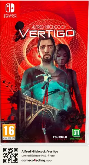 Alfred Hitchcock: Vertigo Nintendo Switch, PAL box front