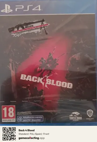Back 4 Blood PlayStation 4, Spain box front