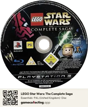 LEGO Star Wars: The Complete Saga PlayStation 3, PAL disc
