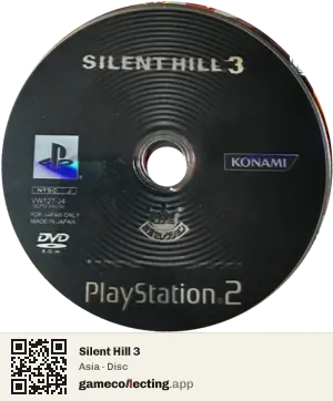 Silent Hill 3 PlayStation 2, Asia disc