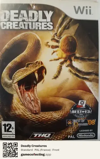 Deadly Creatures Nintendo Wii, France box front