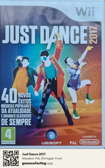 Just Dance 2017 Nintendo Wii, Portugal box front