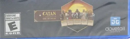 Catan: Console Edition, the ESRB box on its front