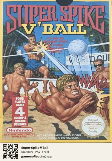 Super Spike V'Ball Nintendo Entertainment System, PAL box front