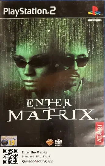 Enter the Matrix PlayStation 2, PAL box front