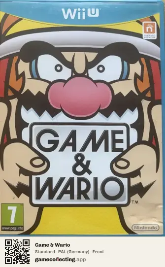Game & Wario Nintendo Wii U, Germany box front