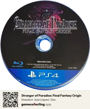 Stranger of Paradise: Final Fantasy Origin PlayStation 4, Asia disc