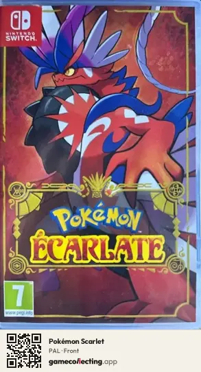 Pokémon Scarlet Nintendo Switch, PAL box front