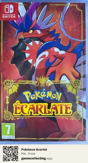 Pokémon Scarlet Nintendo Switch, PAL box front