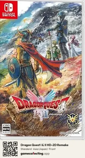Dragon Quest I & II HD-2D Remake Nintendo Switch, Japan box front