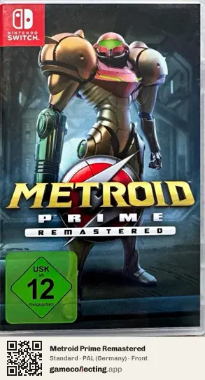 Metroid Prime Remastered Nintendo Switch, Germany box front