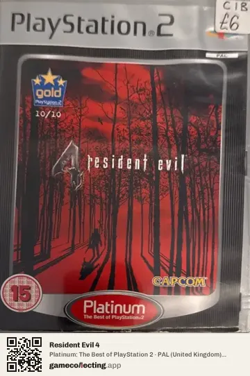 Resident Evil 4 PlayStation 2, United Kingdom box front