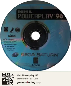 NHL Powerplay '96 Sega Saturn, NTSC disc