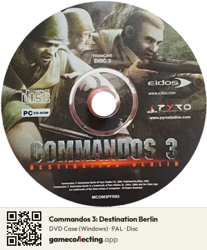 Commandos 3: Destination Berlin Computer, PAL disc