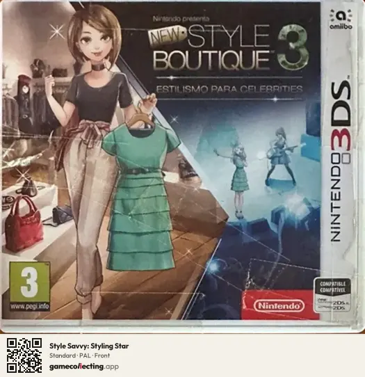 Style Savvy: Styling Star Nintendo 3DS, PAL box front