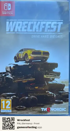 Wreckfest Nintendo Switch, Germany box front