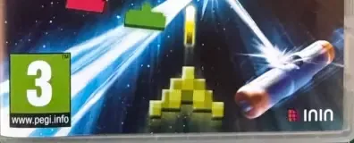 Space Invaders Forever, the PEGI square on its front