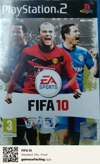 FIFA 10 PlayStation 2, PAL box front