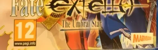 Fate/Extella: The Umbral Star, the PEGI square on its front