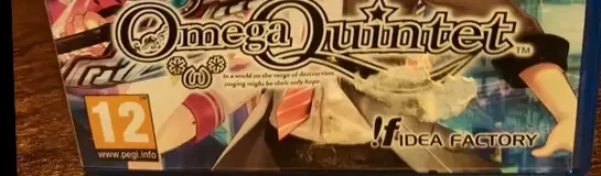 Omega Quintet, the PEGI square on its front
