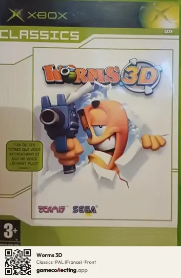Worms 3D Xbox, France box front