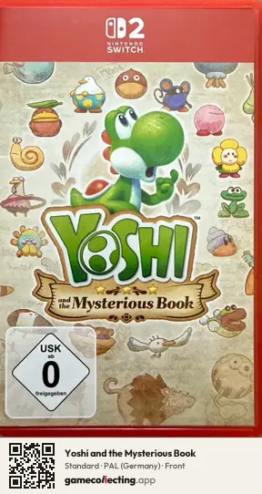 Yoshi and the Mysterious Book Nintendo Switch 2, Germany box front