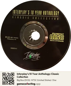 Interplay's 10 Year Anthology: Classic Collection Computer, NTSC disc