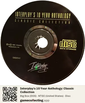 Interplay's 10 Year Anthology: Classic Collection Computer, NTSC disc