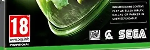 Alien: Isolation, the PEGI square on its front