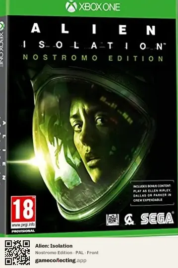 Alien: Isolation Xbox One, PAL box front