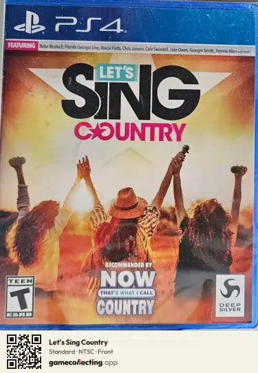 Let's Sing Country PlayStation 4, NTSC box front
