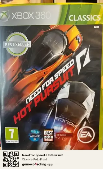 Need for Speed: Hot Pursuit Xbox 360, PAL box front