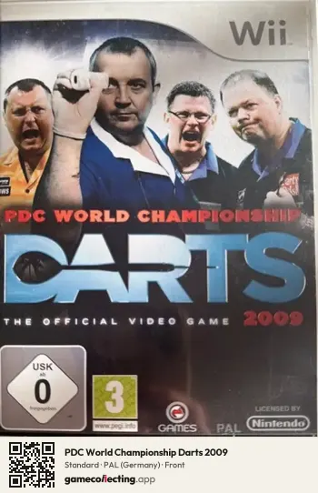 PDC World Championship Darts 2009 Nintendo Wii, Germany box front